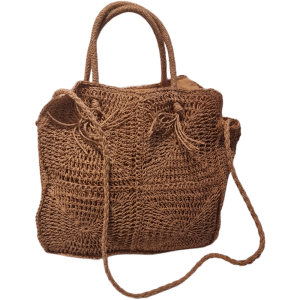 BOLSA ARTESANAL GRANDE COM DUAS ALÇAS (4 QUADRADOS)