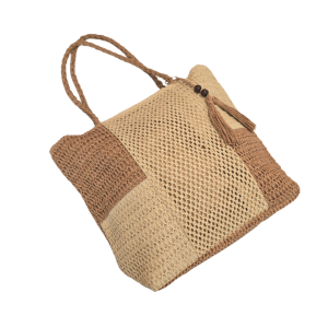 BOLSA ARTESANAL 2 TONS COM CHAVEIRO