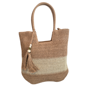 BOLSA ARTESANAL 2 TONS COM CHAVEIRO